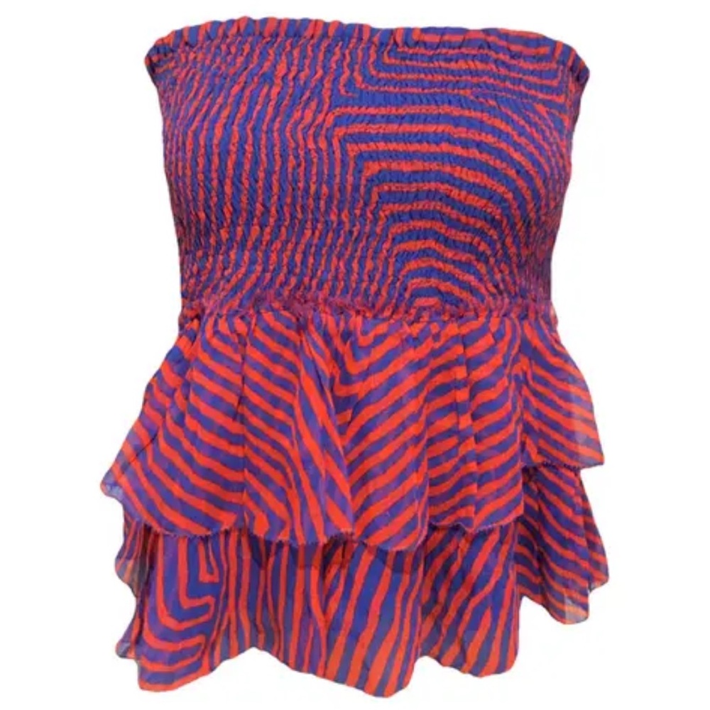 Isabel Marant Étoile Blue and Red Top or Skirt